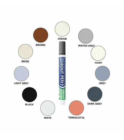 Grout Pen – Stylo pour joints | Rénovation rapide des joints