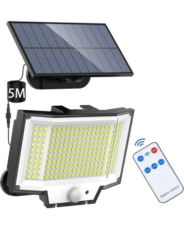 Lampe solaire d'extérieur avec détecteur de mouvement | Très puissante