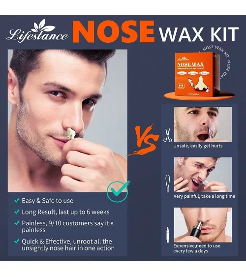 Nasenhaar Wachs Set| Haarfrei für Nasen und Ohren