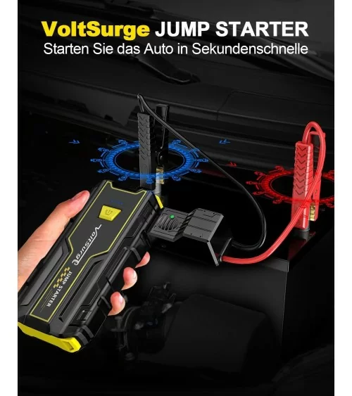 Batterie externe de secours pour voiture - 2000 A | Toujours à portée de main