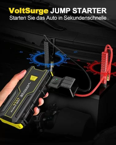 Batterie externe de secours pour voiture - 2000 A | Toujours à portée de main