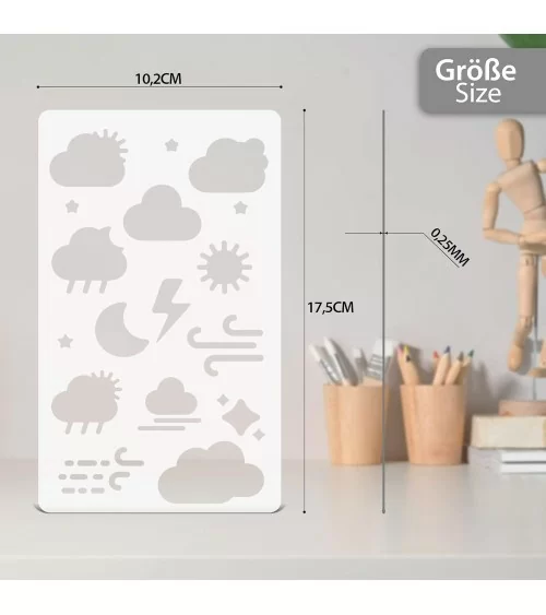 Kunstschablonen| Basteln für gross und klein
