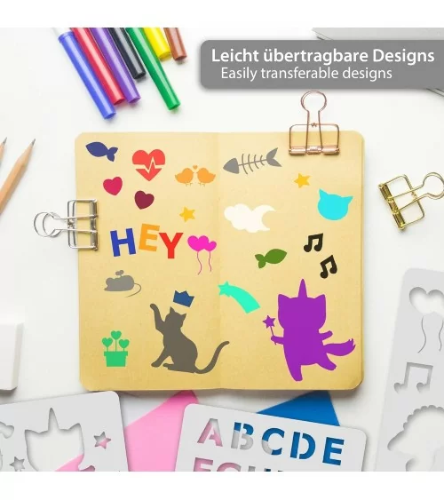 Kunstschablonen| Basteln für gross und klein