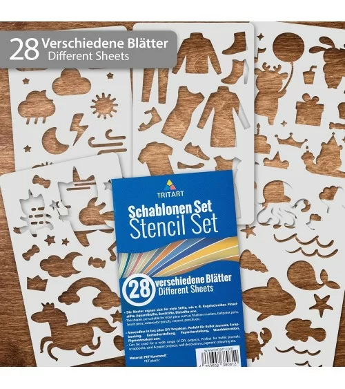 Kunstschablonen| Basteln für gross und klein