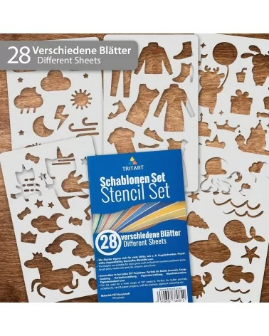 Kunstschablonen| Basteln für gross und klein