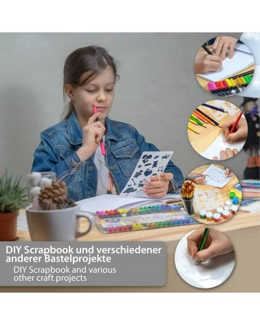 Kunstschablonen| Basteln für gross und klein