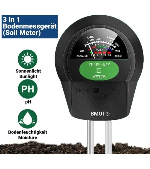 3in1 Pflanzen Bodentester| Giessen leicht gemacht
