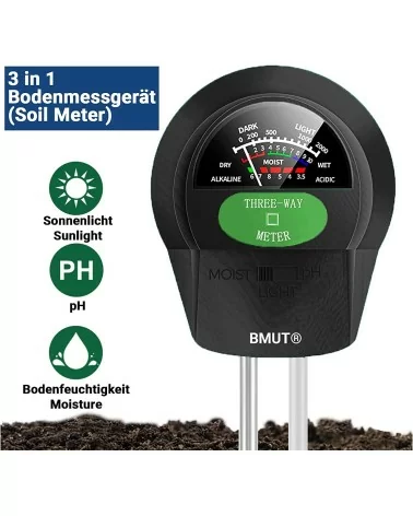 3in1 Pflanzen Bodentester| Giessen leicht gemacht