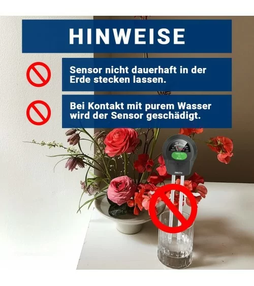 3in1 Pflanzen Bodentester| Giessen leicht gemacht
