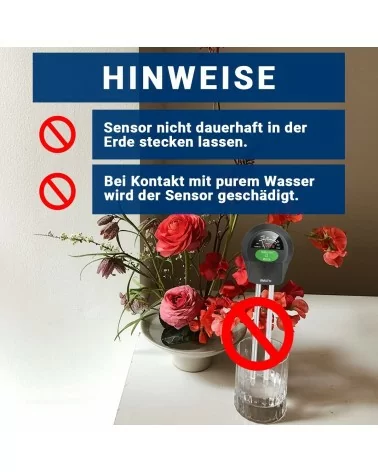 3in1 Pflanzen Bodentester| Giessen leicht gemacht