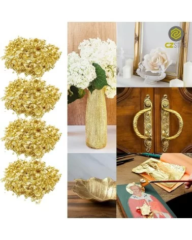 100 feuilles d'imitation de feuille d'or | Accessoires professionnels pour la dorure