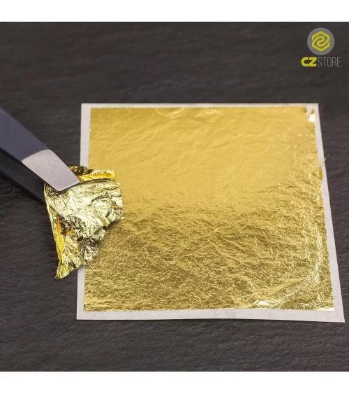 100 feuilles d'imitation de feuille d'or | Accessoires professionnels pour la dorure