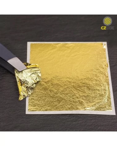 100 feuilles d'imitation de feuille d'or | Accessoires professionnels pour la dorure