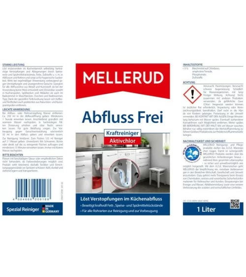 MELLERUD Abfluss Frei Kraftreiniger| Freie Abflüsse