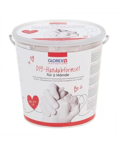 Kit de prise d'empreinte de la main GLOREX | Des souvenirs éternels