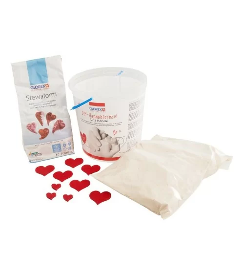 Kit de prise d'empreinte de la main GLOREX | Des souvenirs éternels