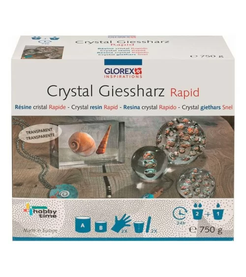 Résine de coulée GLOREX Crystal | Transparente comme du cristal