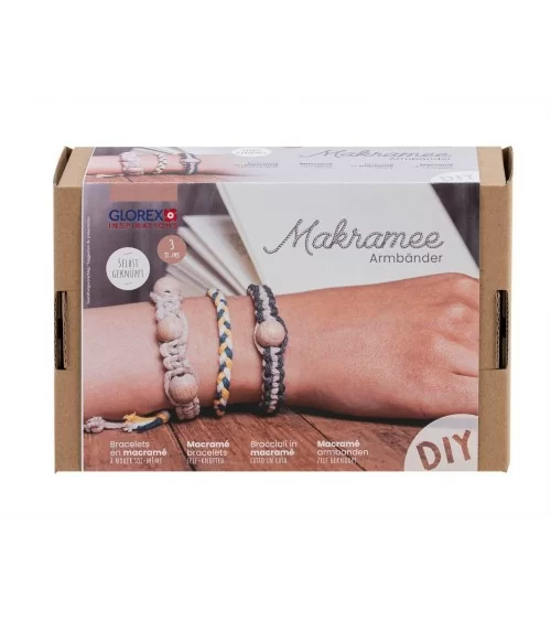 GLOREX Makramee-Set Armbänder | Stilvoll schön