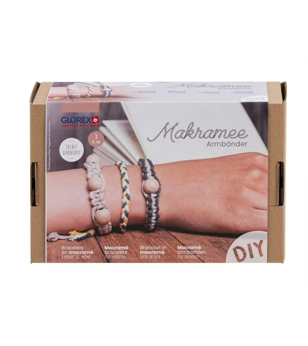 GLOREX Makramee-Set Armbänder | Stilvoll schön