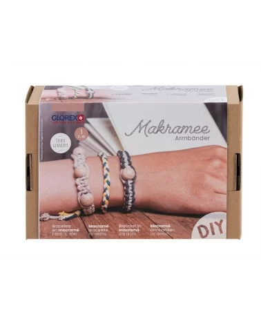 GLOREX Makramee-Set Armbänder | Stilvoll schön