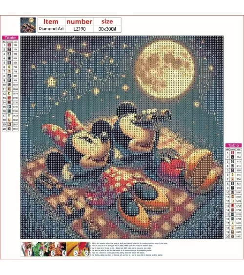 Diamond Painting 30x30cm | Mickey&Minnie