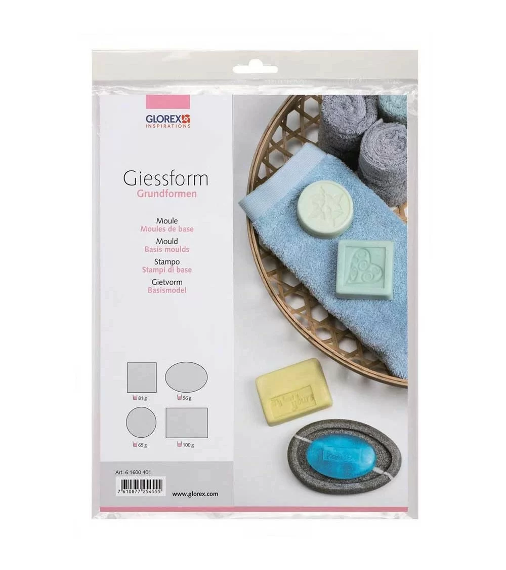 GLOREX Giessform Grundformen | Formstabil& Hitzebeständig