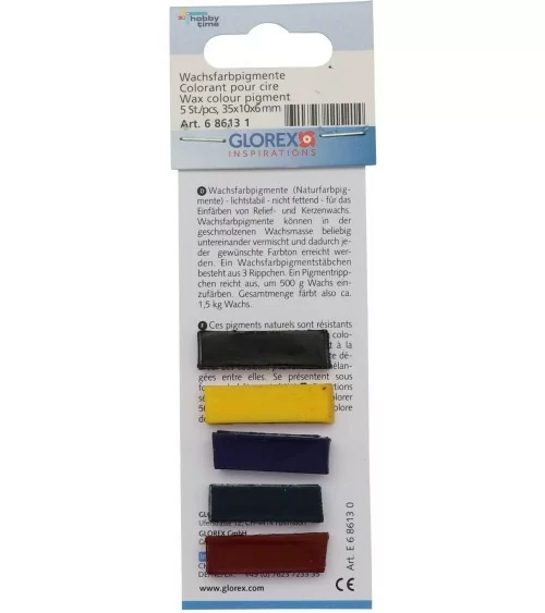 GLOREX Wachsfarbpigmente Set  | Für Kreative Kerzen