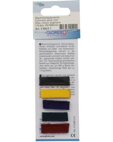 GLOREX Wachsfarbpigmente Set  | Für Kreative Kerzen