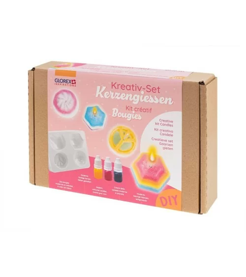 GLOREX Kreativ-Set Kerzengiessen | Perfekt für Kerzenidee