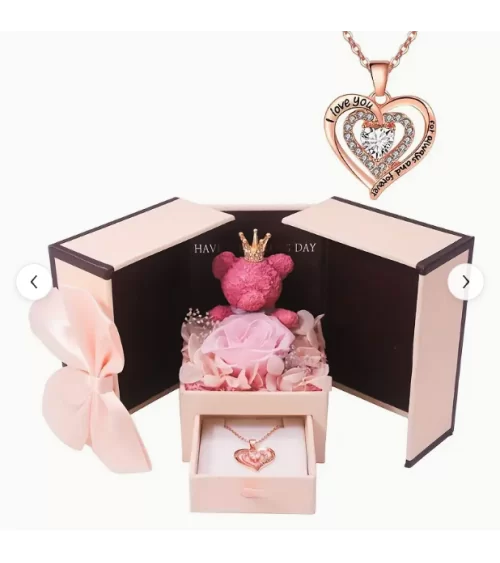 Coffret cadeau « Rose éternelle » | Pour l'amour