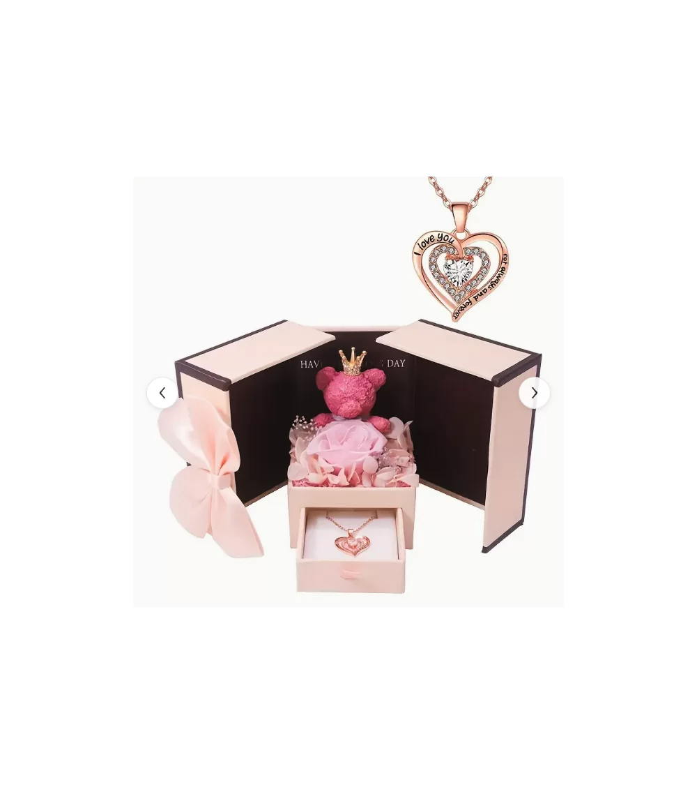 Coffret cadeau « Rose éternelle » | Pour l'amour