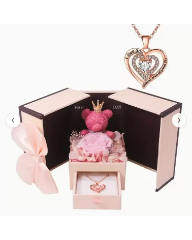 Coffret cadeau « Rose éternelle » | Pour l'amour