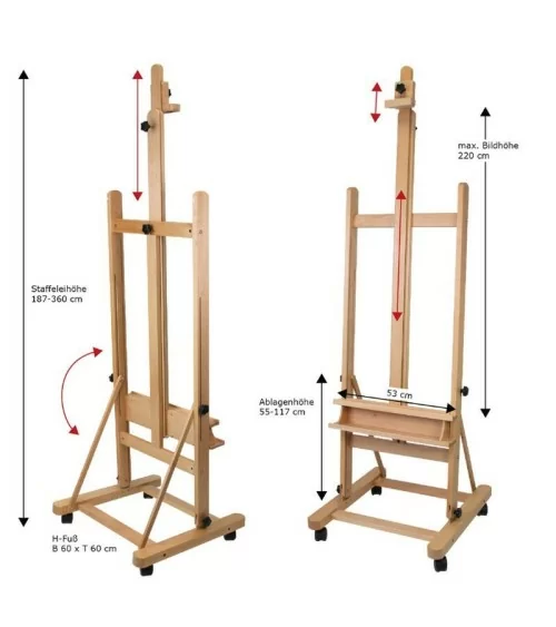 Staffelei Holz 150 cm