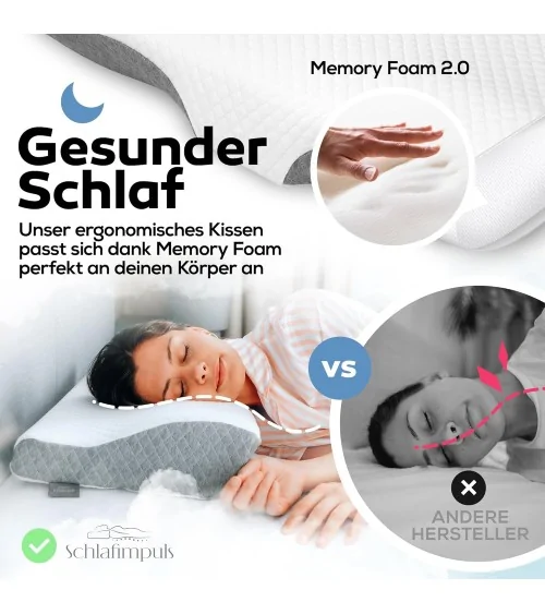 Ergonomisches Schlafkissen| Schlafen wie noch nie!