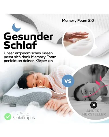 Ergonomisches Schlafkissen| Schlafen wie noch nie!