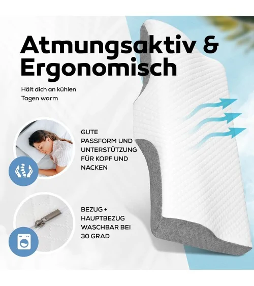Ergonomisches Schlafkissen| Schlafen wie noch nie!