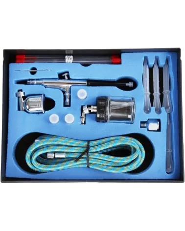 Timbertech Airbrush-Set mit Kolbenkompressor