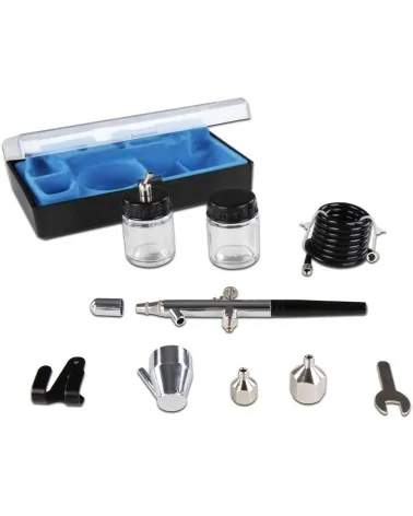 Timbertech Airbrush-Set mit Kolbenkompressor