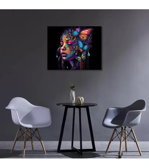 Peinture par numéros 40 x 50 cm | Petite fille colorée