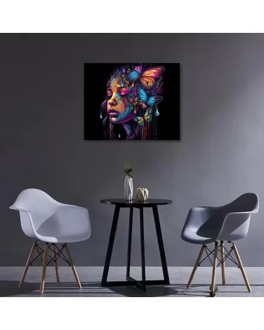 Peinture par numéros 40 x 50 cm | Petite fille colorée