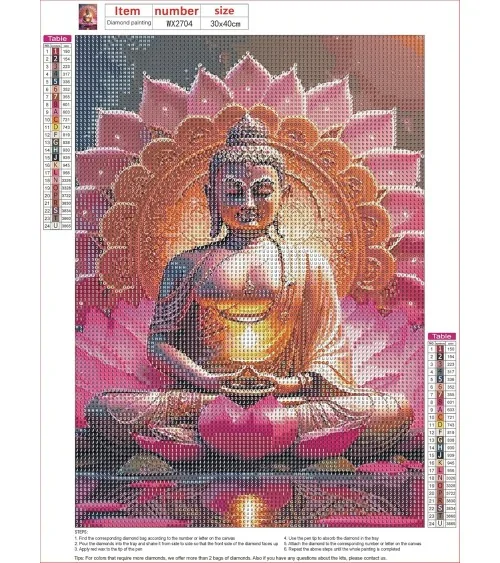 Diamond Painting 30x40cm | Buddha