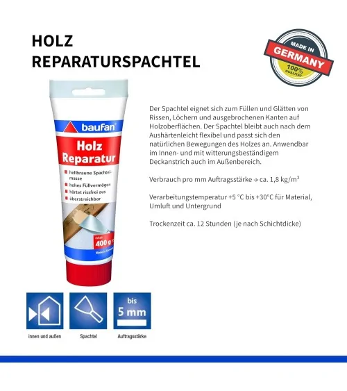 Baufann Holzspachtel | 400g