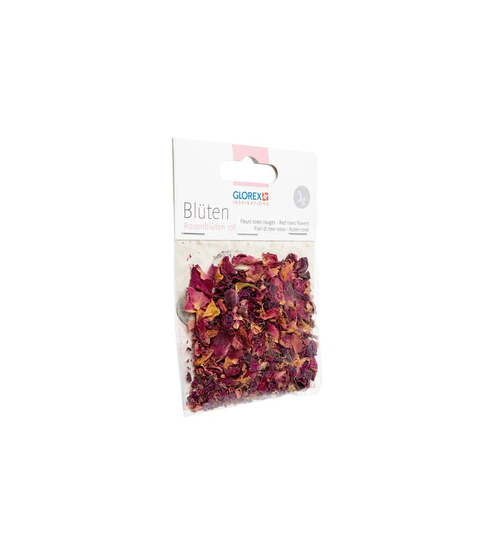 GLOREX Rosenblüten Rot | 3g