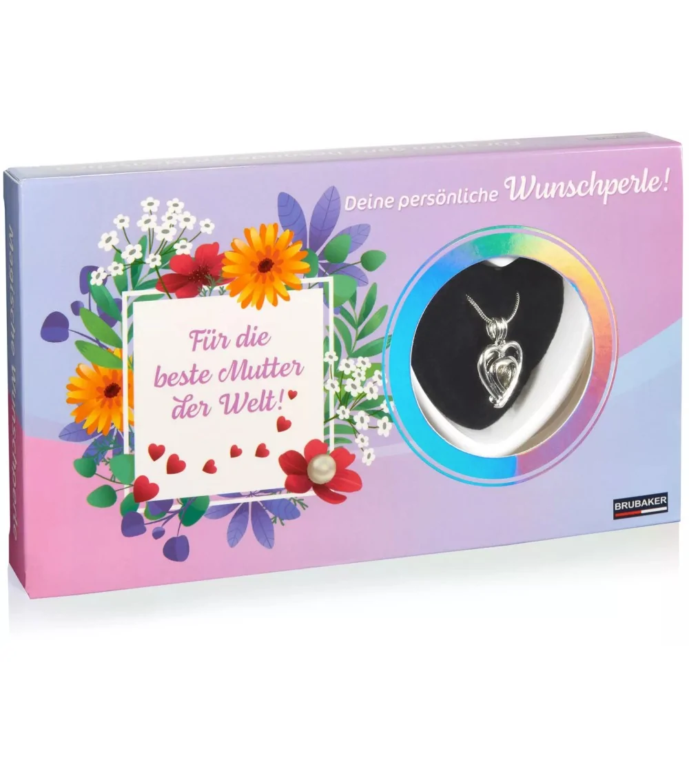 Muschel Wunschperle mit Halskette | Beste Mutter