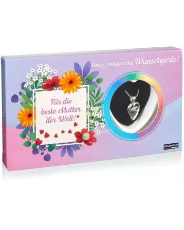Muschel Wunschperle mit Halskette | Beste Mutter