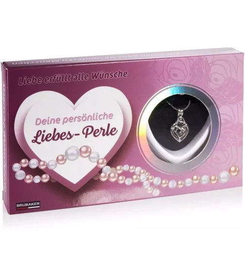 Muschel Wunschperle mit Halskette | Liebe