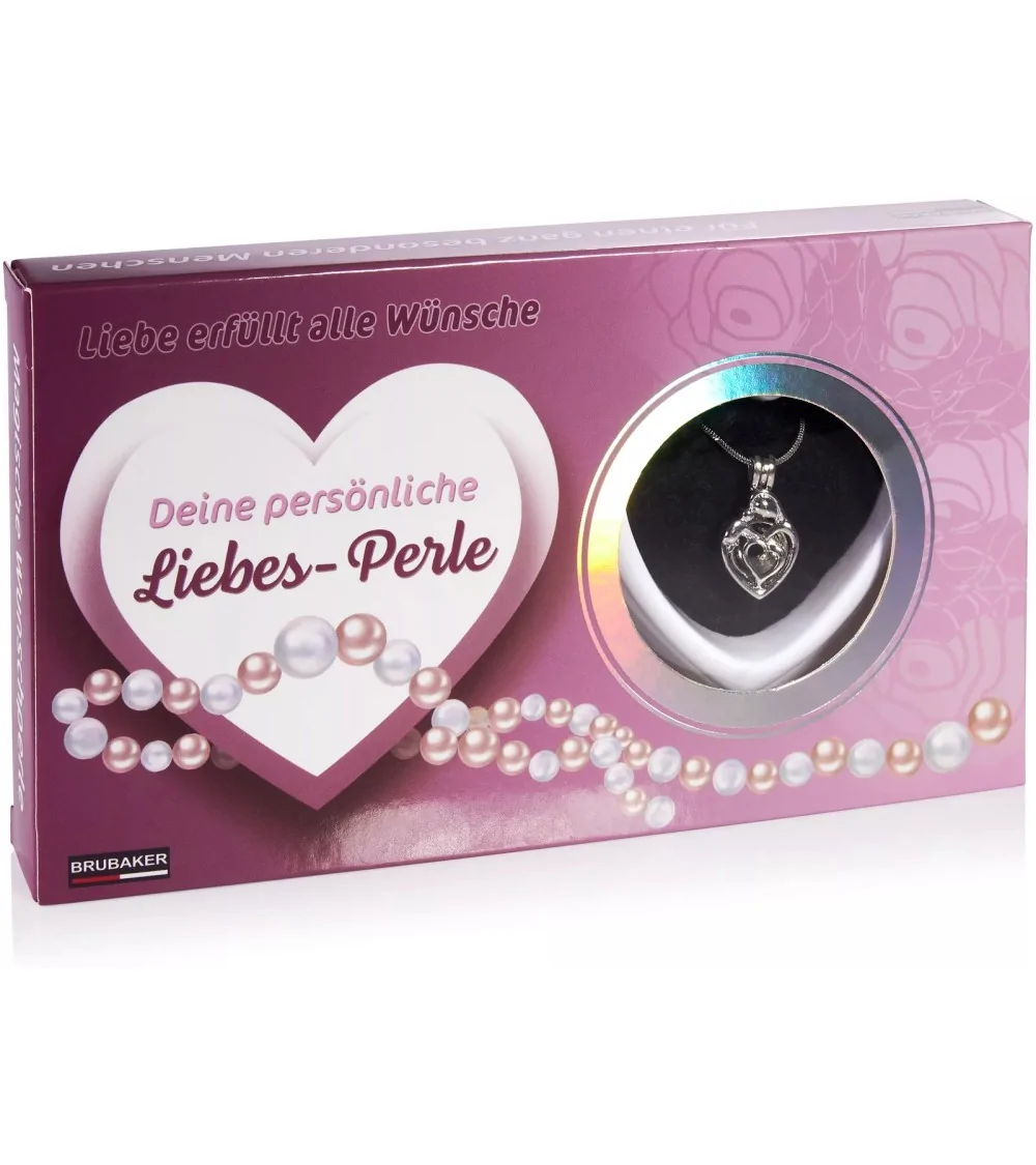 Muschel Wunschperle mit Halskette | Liebe