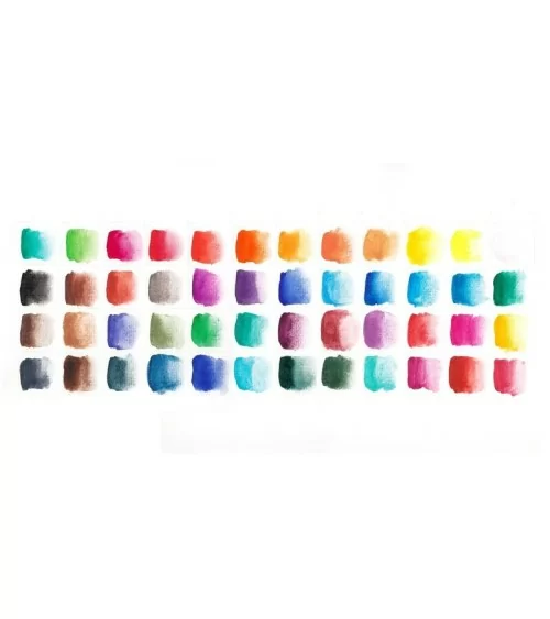 Paintersisters Aquarellkasten 48er | Wassertank-Pinsel für unterwegs