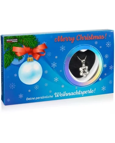 Muschel Wunschperle mit Halskette | Weihnachtsperle