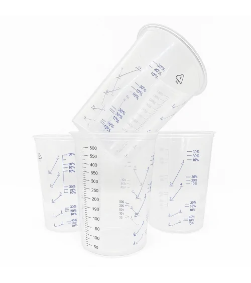 Dipoxy Mischbecher/Messbecher 600ml | Einweg-Mischbecher